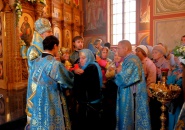 Преосвященнейший Мстислав, епископ Тихвинский и Лодейнопольский совершил Божественную Литургию в храме Рождества Пресвятой Богородицы г. Кириши